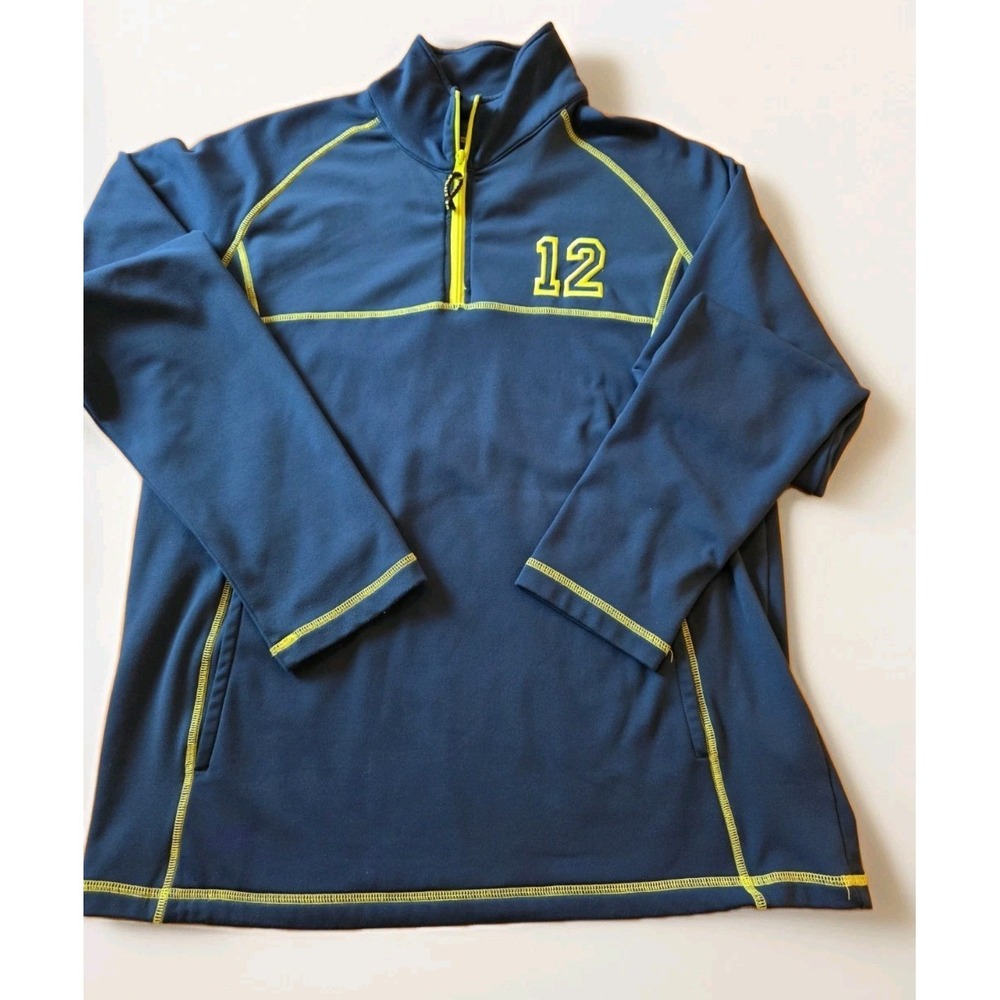 Seahawks Dutch Harbor Gear Blue 12 Quarter Zip Pullover Men's XL Performance Pro